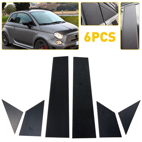 6pcs gloss black car door - black,