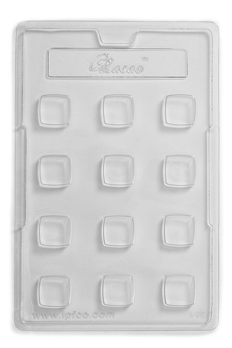 Plain square lid chocolate - square,