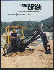 New Holland "General LB-620" Articulated Loader Backhoe Brochure Leaflet