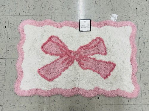 Pink scalloped bow coquette - pink,