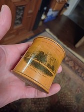 The Medlock Rolled Tape Casket Wooden Round Box With Lid 7 cm tall London