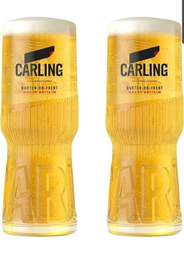 Carling pint glasses 20oz - 4,