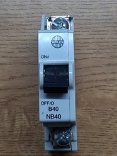 Wylex NB40 40 Amp Type B MCB Stotz Circuit breaker B40