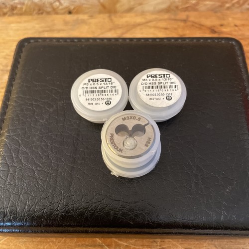 Presto m3x0 split - m3x0.5, circular