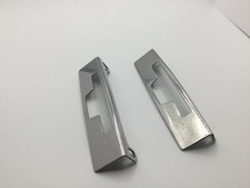 ROVER P5B / P6 Front headrest chrome seat tops.  One pair. Rechromed.