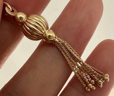 9ct Gold Tassel Fob Pendant
