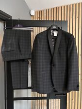 2pcs Mens Tailored Fit Black Suit. Jacket Size 38R & Trouser 32R RRP £120