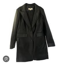 Genuine Michael Kors Leather Coat - Size M