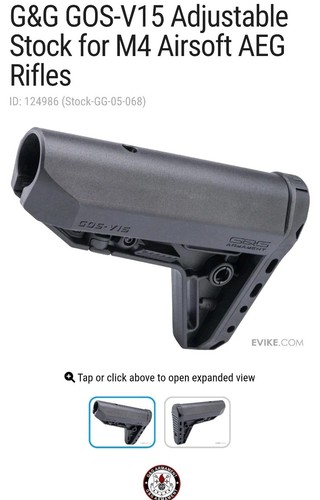 Gos v15 adjustable stock - g&g,