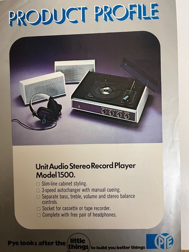 Pye 1500 audio stereo - 1500,