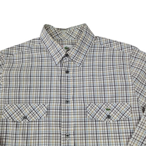 Lacoste mens check - shirt, size