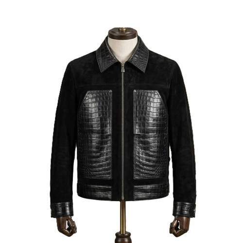 Men black suede leather - suede,