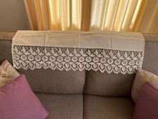  Vintage Retro Settee Back Cover with Deep Crochet Panel