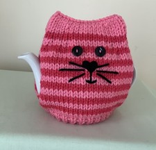 New Hand Knitted Red/Pink