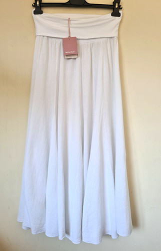 Italian washed linen skirt - washed, one