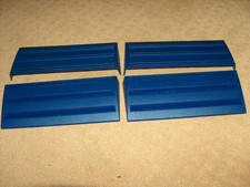 Rummikub Tile Holder Tray Set of 4 Game Replacement Racks Blue 1997 2023 Holders