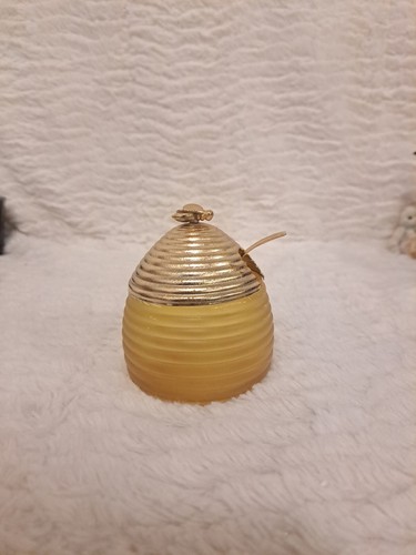 Avon silk honey jar ribbed - silk,