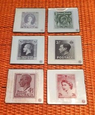 SET of 6 MIRRORED COASTERS