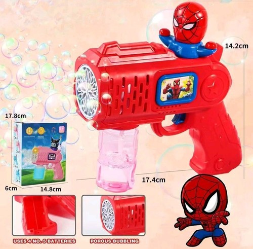 Spiderman kids bubble gun - bubble,