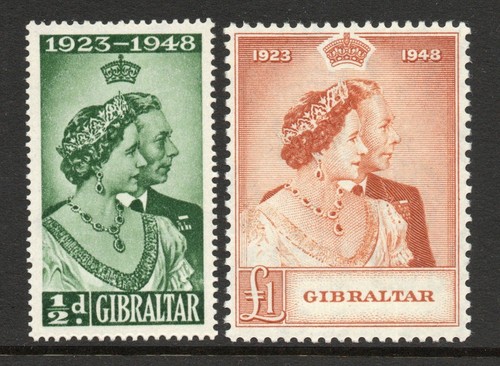 Gibraltar 1948 royal silver - gibraltar,
