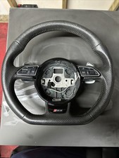 AUDI RS6 C7 FLAT BOTTOM DSG MULTIFUNCTION STEERING WHEEL  4G0419091AF  VERY