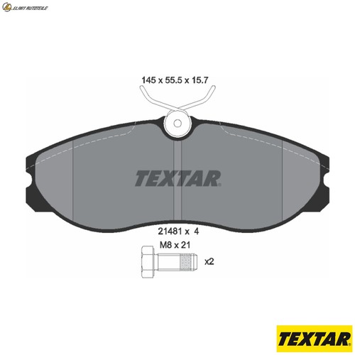 Brake pad set disc - set,