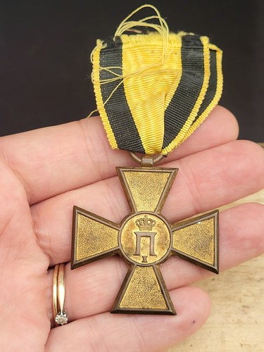 Vintage balkan war cross medal - war,