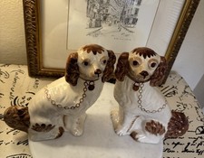 Antique Pair Of Staffordshire