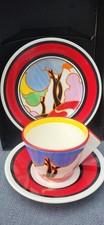 Wedgewood Clarice Cliff Autumn Conical Trio