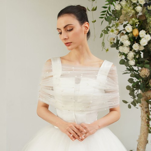 Pearls tulle wedding - pearls,
