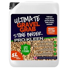Prokleen Ultimate Gravel Grab Stone Binder Resin Glue Paths Bark Slate Garden 5L