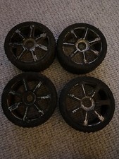 Spiked 1/8th Tyres With Multi Spoke Wheels 17mm Hex Set of 4 Rc Buggy Car Truck