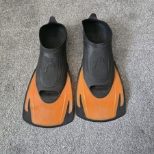 HEAD Orange And Black Swimming Flippers 4-5