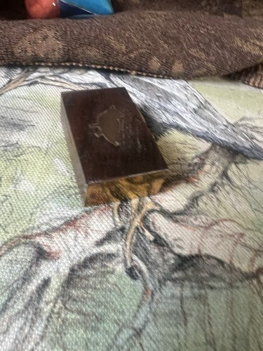 Vintage wooden snuff - wooden, box