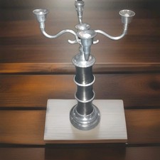 5 Arm brussed Silver Table Candelabra