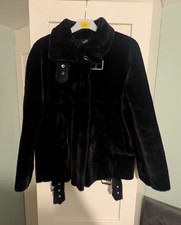 Topshop Petite Faux Fur Jacket – Size UK 4