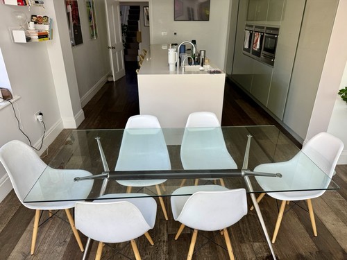 Heals glass table seats - glass,
