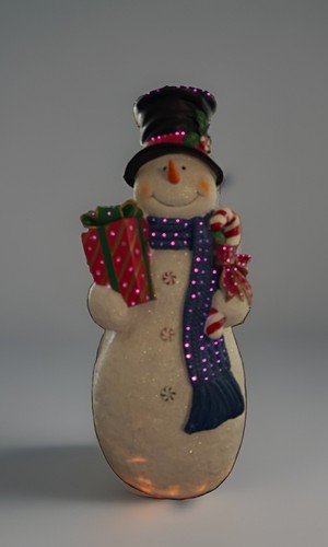 Fiber optic snowman - snowman, /