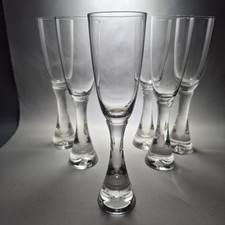 6x Holmegaard Danish Crystal