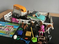 Playmobil 70325 Country Horse Stables, Horse Box, Preowned