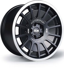 3SDM 0.66 18x8.5 ET42 5x108 Matt Black Mirror Polished Lip 73.1mm (Rated 815kg) 