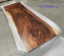 2.5m Solid Wood Live Edge Walnut Dining Table Entire slab of wood of your choice