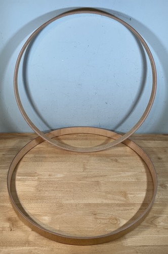 Wooden bass drum hoops - 24",