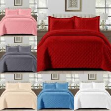 3 Piece Quilted Bedspread Bed