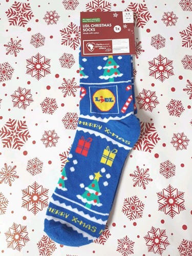 Lidl blue christmas - lidl, socks