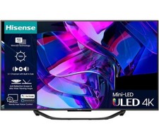 HISENSE 55U7KQTUK 55" Smart 4K Ultra HD HDR Mini-LED TV with Amazon Alexa