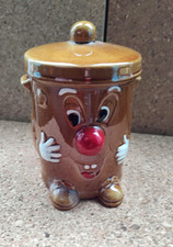 Vintage Brown Dusty Bin Money Box - great collectable, perfect condition 