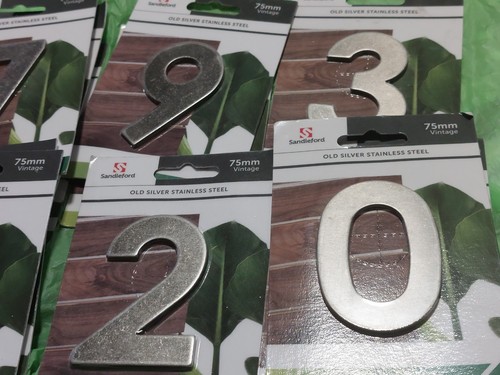 13x job lot house numbers - lot,