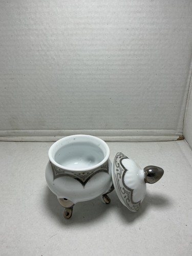 Vintage porcelain covered jam - covered,
