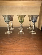 Vintage Colored Glass Cordial